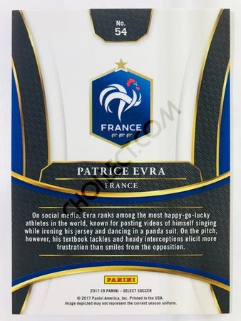 Patrice Evra - France 2017-18 Panini Select #54