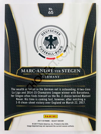 Marc-Andre ter Stegen - Germany 2017-18 Panini Select #65