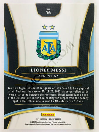 Lionel Messi - Argentina 2017-18 Panini Select #76