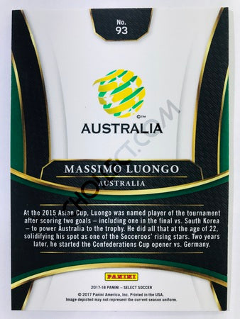 Massimo Luongo - Australia 2017-18 Panini Select #93