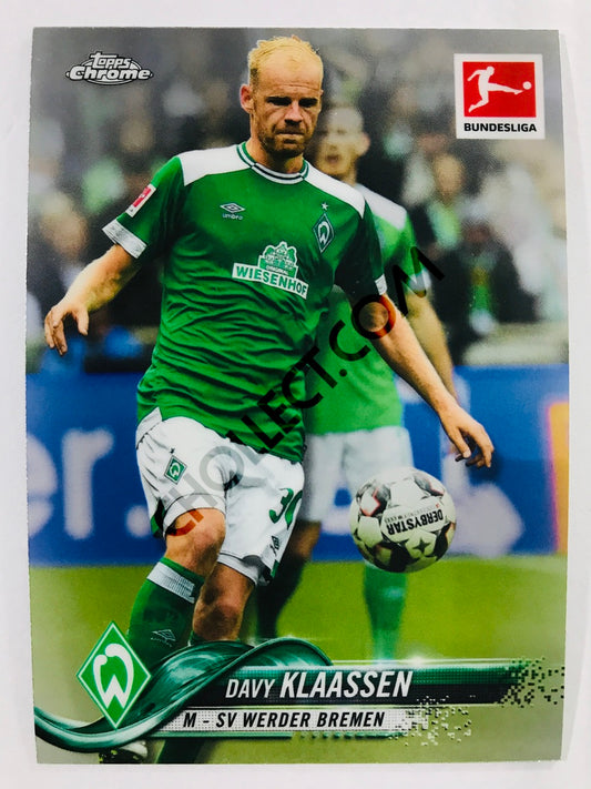 Davy Klaassen - SV Werder Bremen 2018-19 Topps Chrome Bundesliga #55