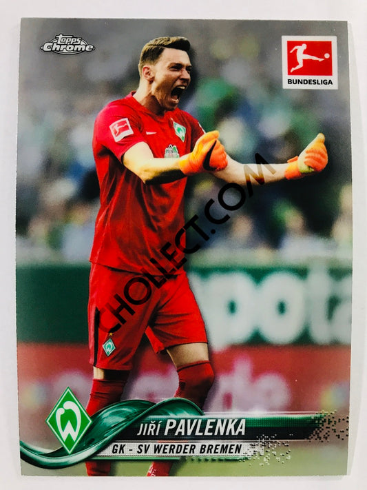 Jiri Pavlenka - SV Werder Bremen 2018-19 Topps Chrome Bundesliga #80