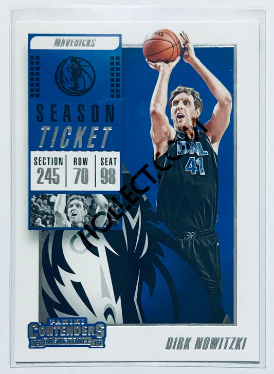 Dirk Nowitzki - Dallas Mavericks 2018-19 Panini Contenders #6