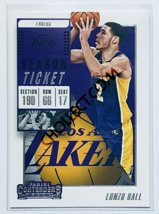 Lonzo Ball - Los Angeles Lakers 2018-19 Panini Contenders #20