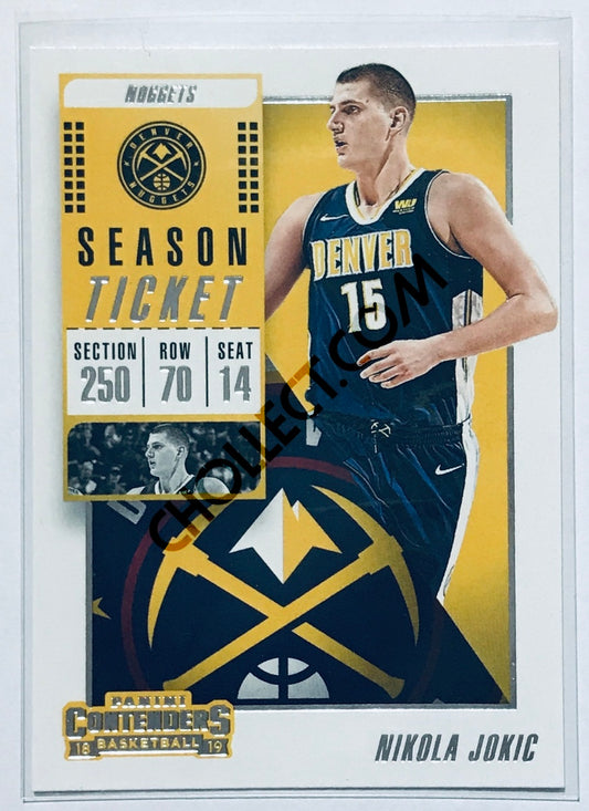 Nikola Jokic - Denver Nuggets 2018-19 Panini Contenders #26