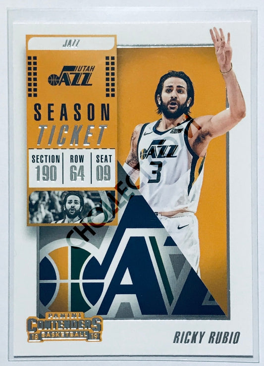 Ricky Rubio - Utah Jazz 2018-19 Panini Contenders #29