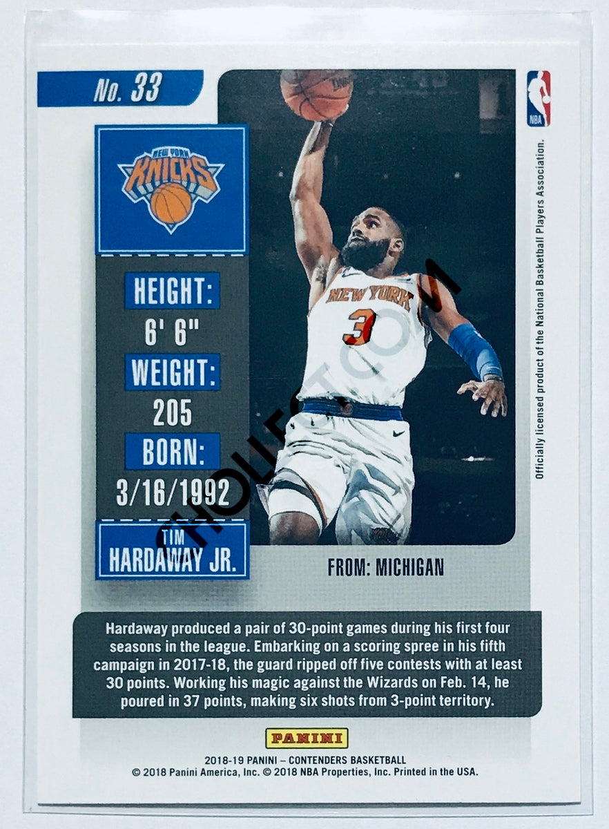 Tim Hardaway Jr. - New York Knicks 2018-19 Panini Contenders #33