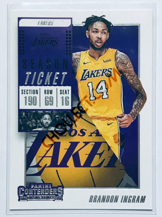 Brandon Ingram - Los Angeles Lakers 2018-19 Panini Contenders #40