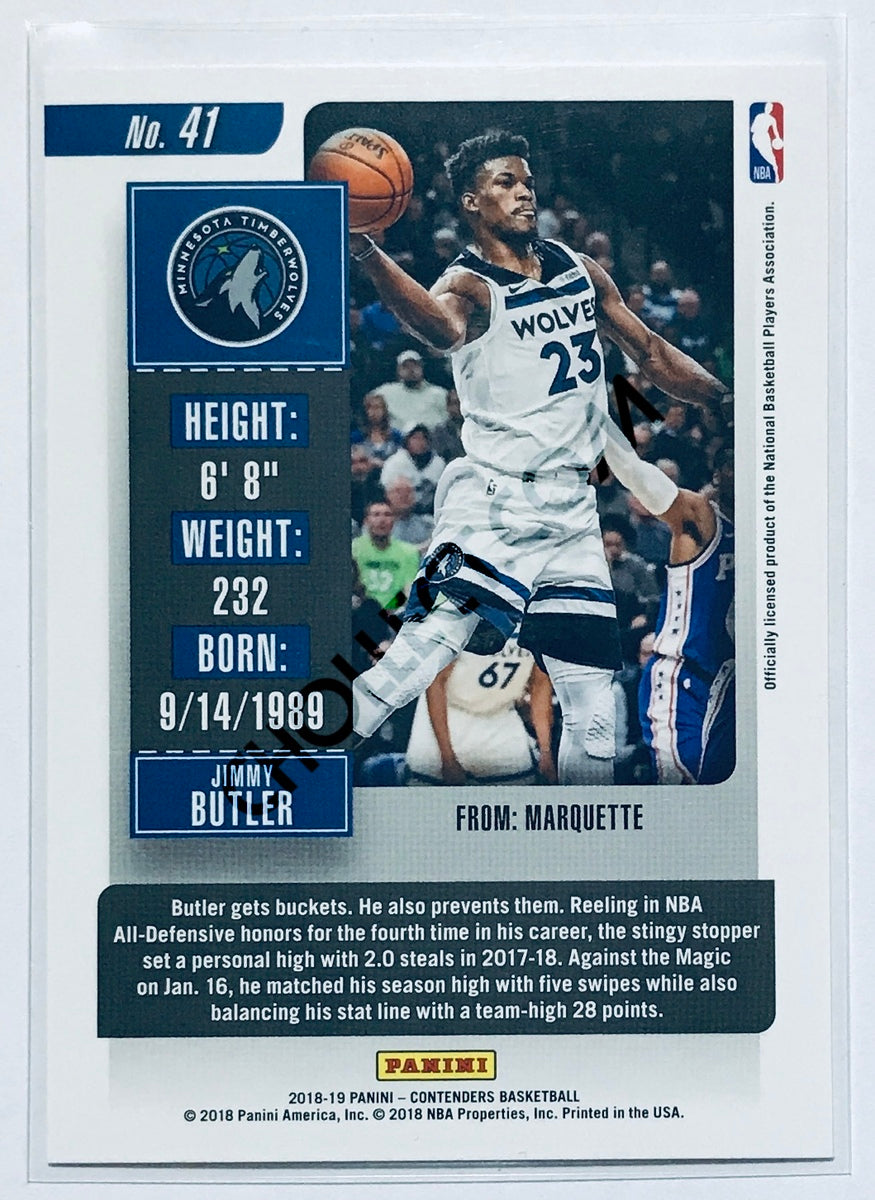 Jimmy Butler - Minnesota Timberwolves 2018-19 Panini Contenders #41