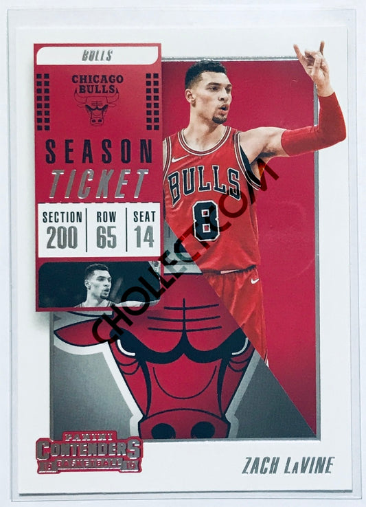 Zach Lavine - Chicago Bulls 2018-19 Panini Contenders #44