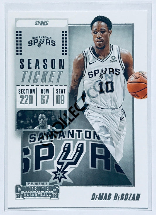 DeMar DeRozan - San Antonio Spurs 2018-19 Panini Contenders #47