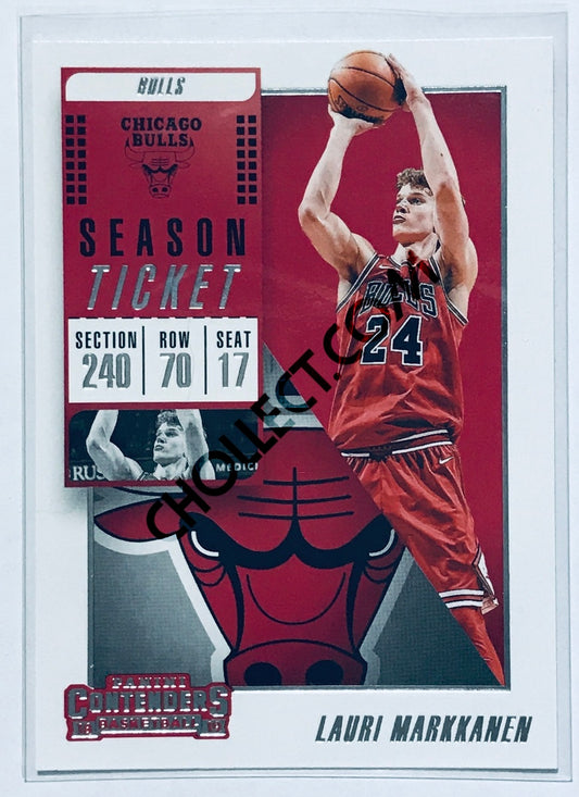 Lauri Markkanen - Chicago Bulls 2018-19 Panini Contenders #54