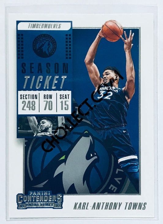 Karl-Anthony Towns - Minnesota Timberwolves 2018-19 Panini Contenders #61