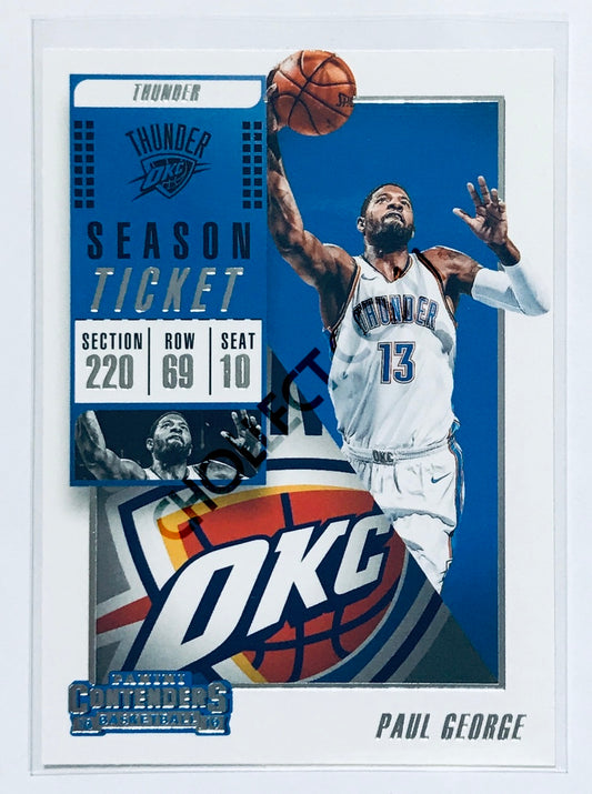 Paul George - Oklahoma City Thunder 2018-19 Panini Contenders #63