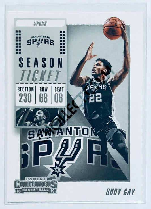 Rudy Gay - San Antonio Spurs 2018-19 Panini Contenders #77