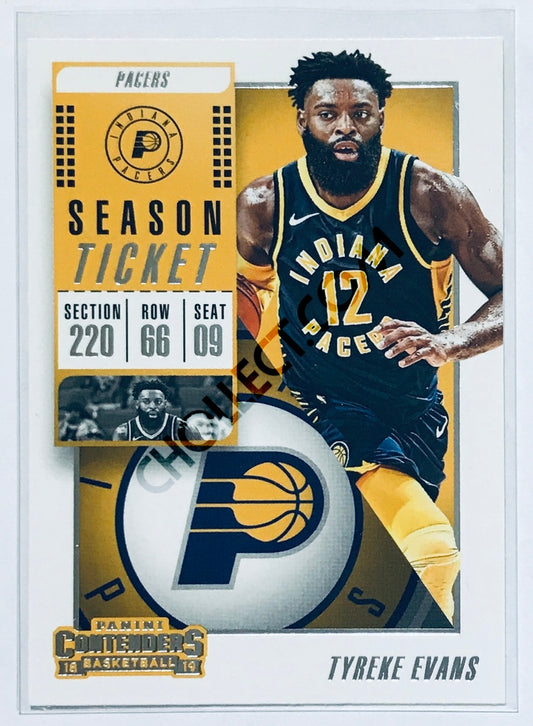 Tyreke Evans - Indiana Pacers 2018-19 Panini Contenders #78