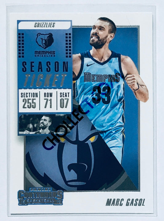 Marc Gasol - Memphis Grizzlies 2018-19 Panini Contenders #80