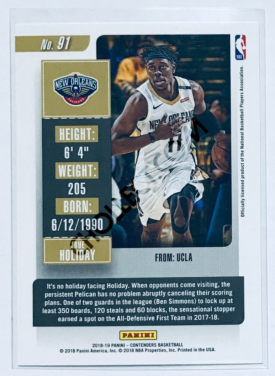 Jrue Holiday - New Orleans Pelicans 2018-19 Panini Contenders #91