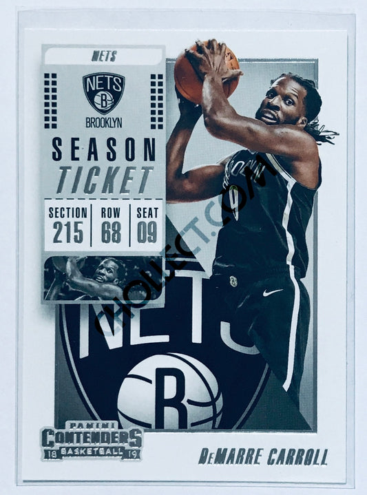 DeMarre Carroll - Brooklyn Nets 2018-19 Panini Contenders #92