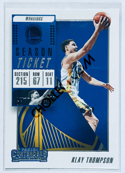 Klay Thompson - Golden State Warriors 2018-19 Panini Contenders #96