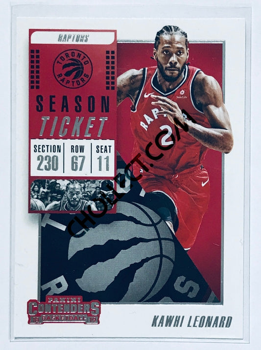 Kawhi Leonard - Toronto Raptors 2018-19 Panini Contenders #97