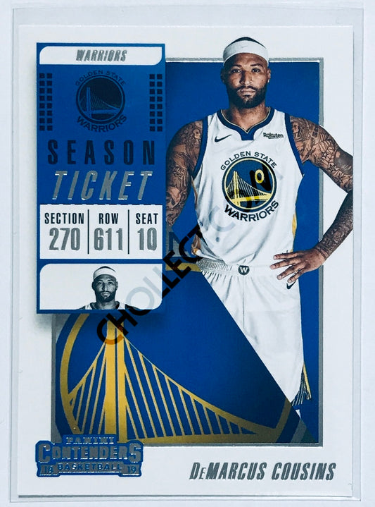 DeMarcus Cousins - Golden State Warriors 2018-19 Panini Contenders #99