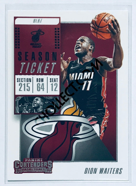 Dion Waiters - Miami Heat 2018-19 Panini Contenders #100