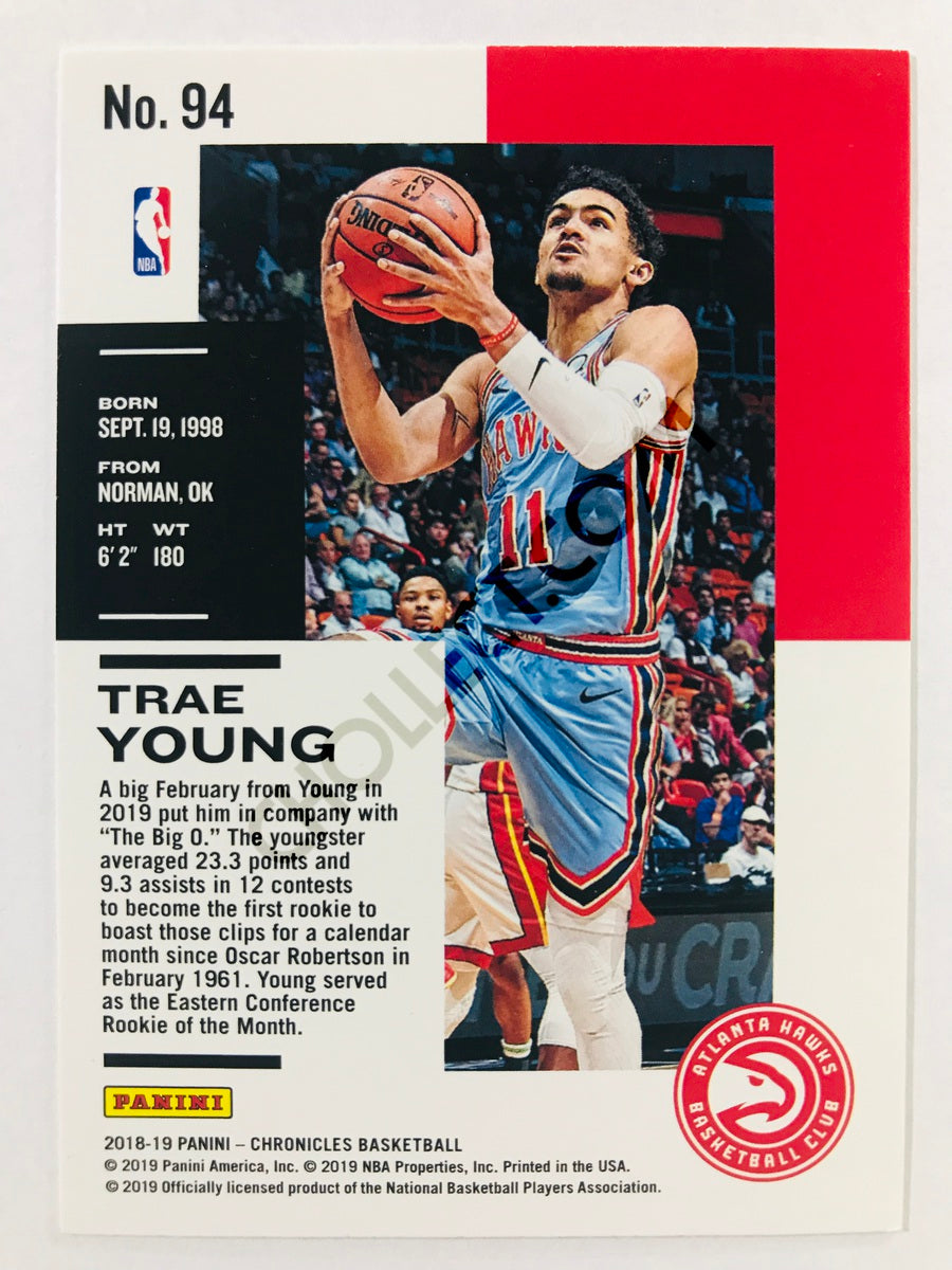 Trae Young - Atlanta Hawks 2018-19 Panini Chronicles RC Rookie #94