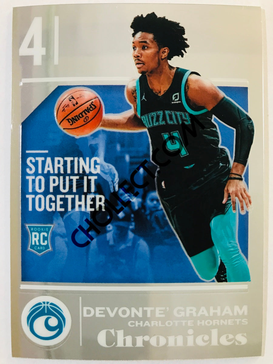 Devonte Graham - Charlotte Hornets 2018-19 Panini Chronicles RC Rookie Foil Optichrome #525