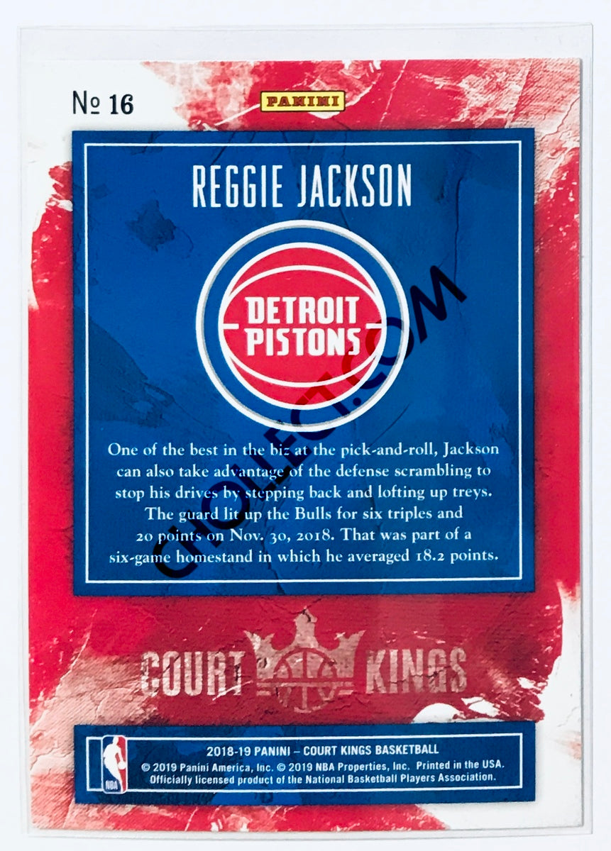 Reggie Jackson - Detroit Pistons 2018-19 Panini Court Kings #16