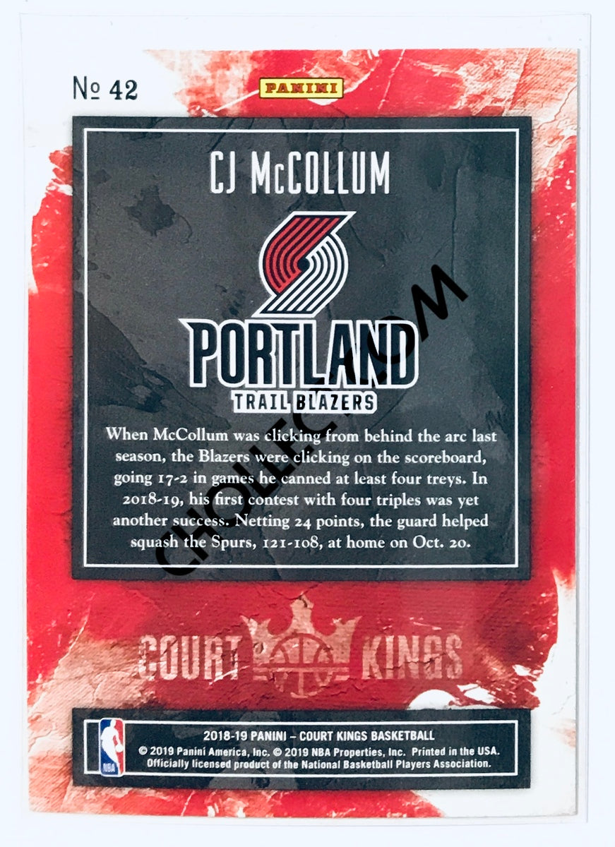 CJ McCollum - Portland Trail Blazers 2018-19 Panini Court Kings #42