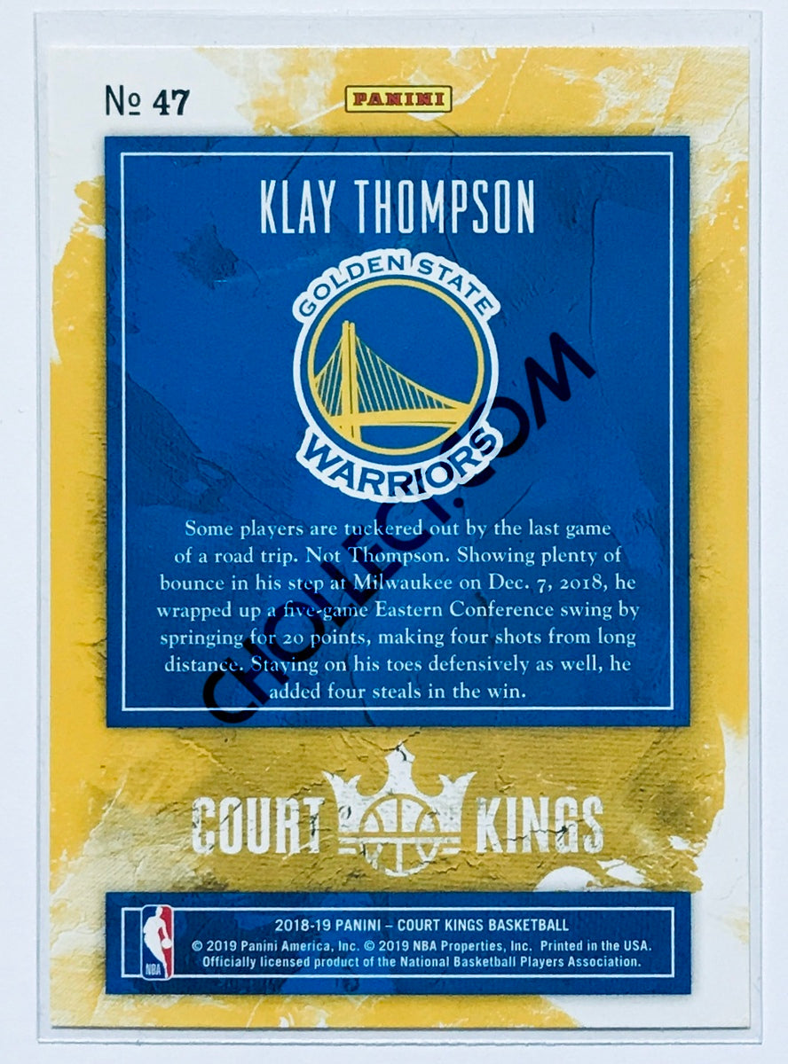 Klay Thompson - Golden State Warriors 2018-19 Panini Court Kings #47