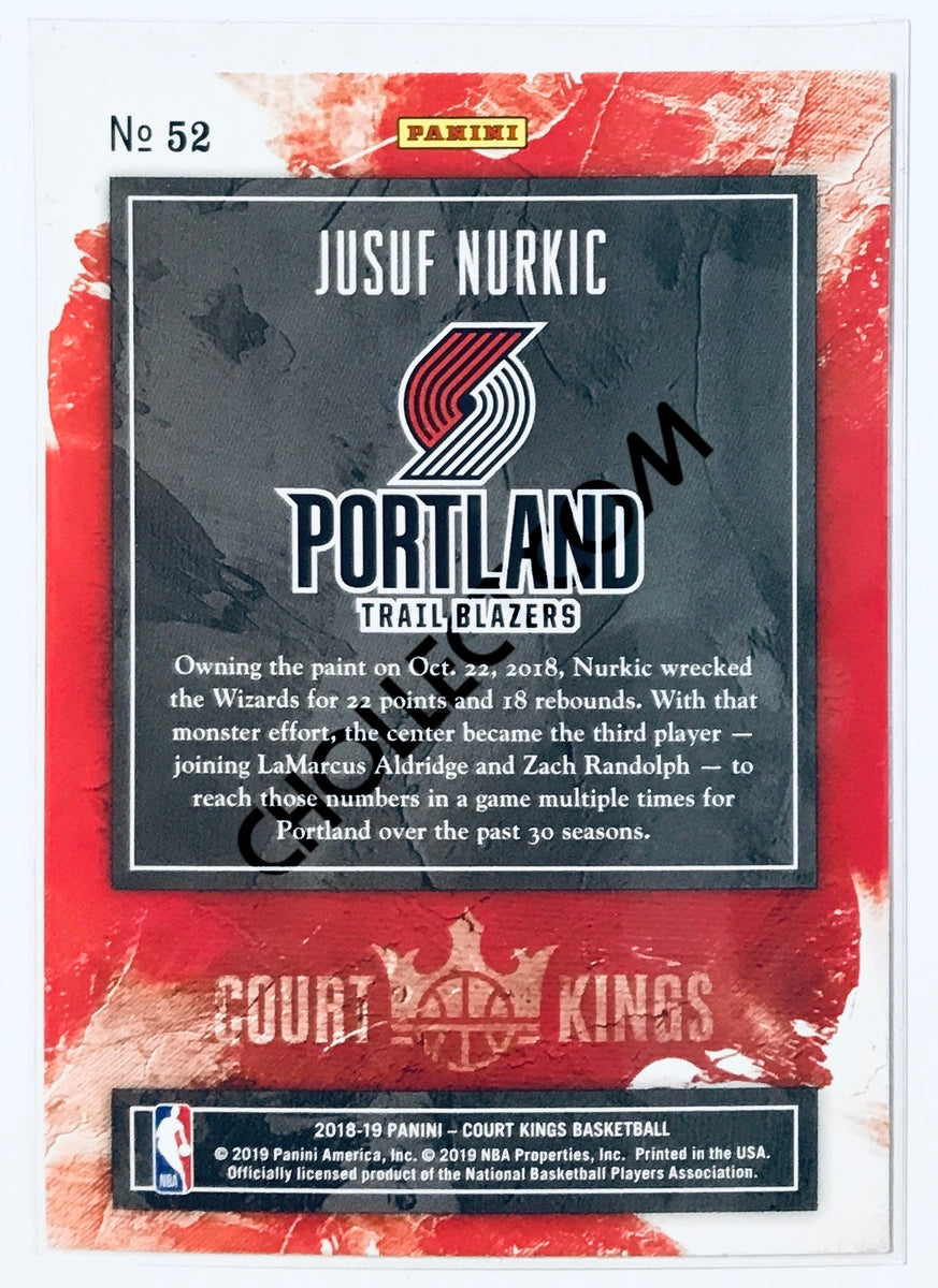 Jusuf Nurkic - Portland Trail Blazers 2018-19 Panini Court Kings #52