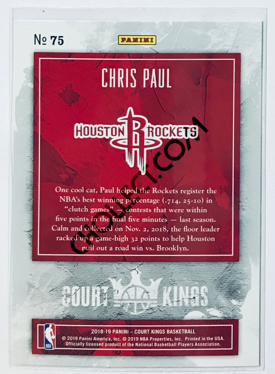 Chris Paul - Houston Rockets 2018-19 Panini Court Kings #75