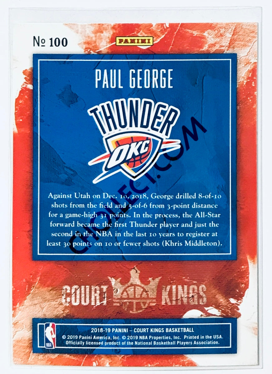 Paul George - Oklahoma City Thunder 2018-19 Panini Court Kings #100