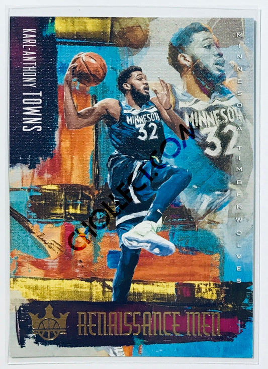 Karl-Anthony Towns - Minnesota Timberwolves 2018-19 Panini Court Kings NBA Renaissance Men #8