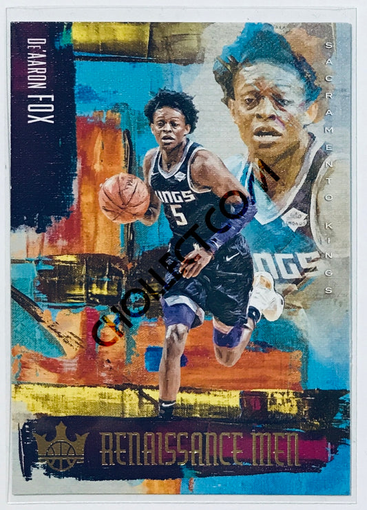 De'Aaron Fox - Sacramento Kings 2018-19 Panini Court Kings NBA Renaissance Men #10