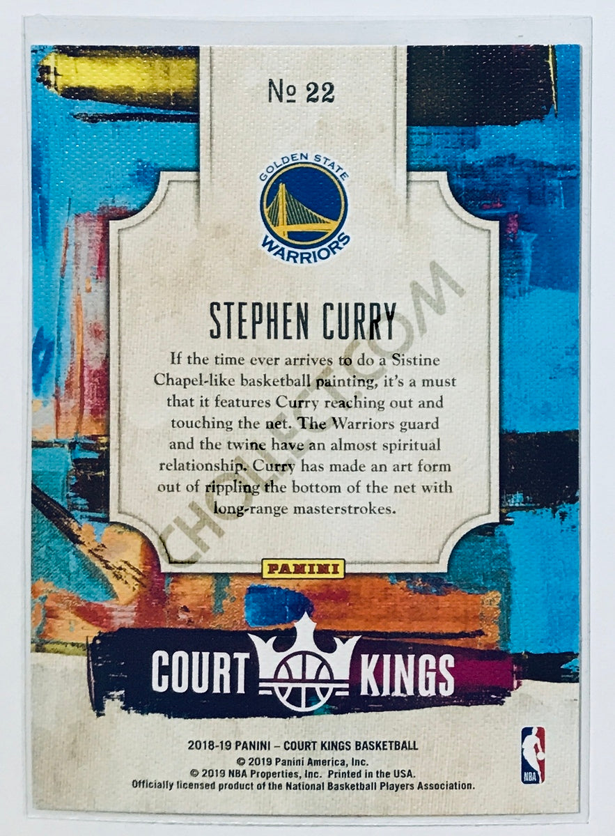 Stephen Curry - Golden State Warriors 2018-19 Panini Court Kings NBA Renaissance Men #22