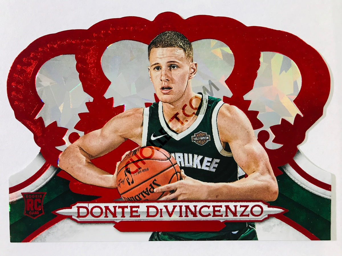 Donte DiVincenzo - Milwaukee Bucks 2018-19 Panini Crown Royale RC Rookie #41 Crystal Red Parallel /49