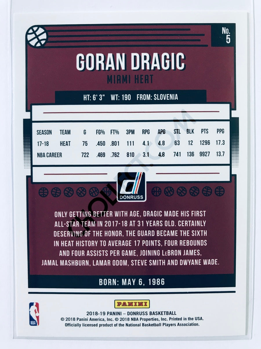 Goran Dragic - Miami Heat 2018-19 Panini Donruss #5