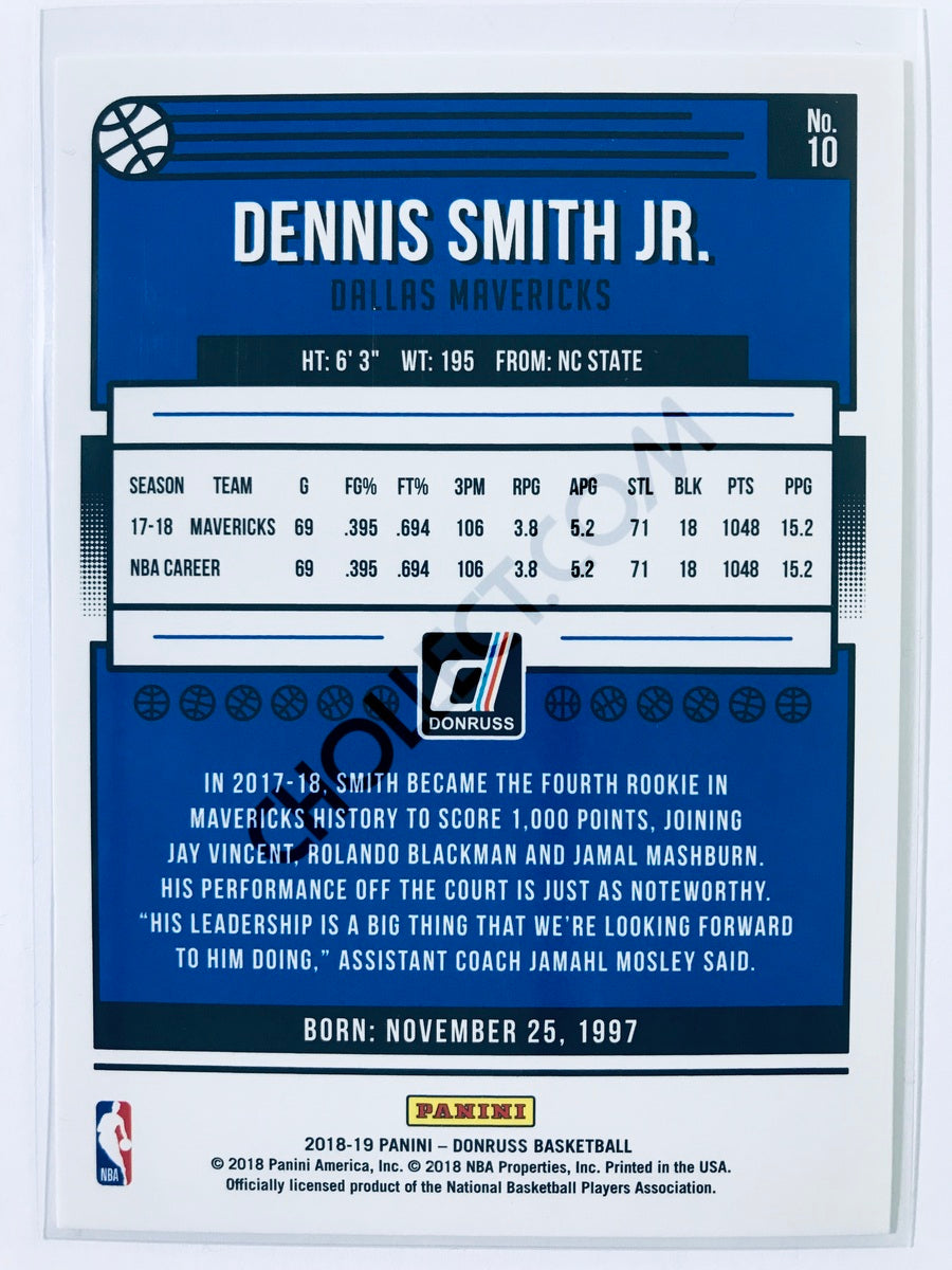 Dennis Smith Jr. - Dallas Mavericks 2018-19 Panini Donruss #10