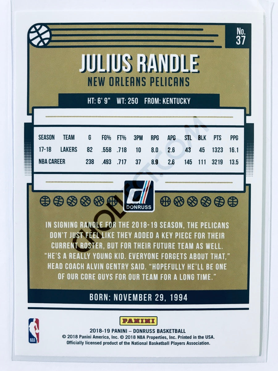 Julius Randle - New Orleans Pelicans 2018-19 Panini Donruss #37