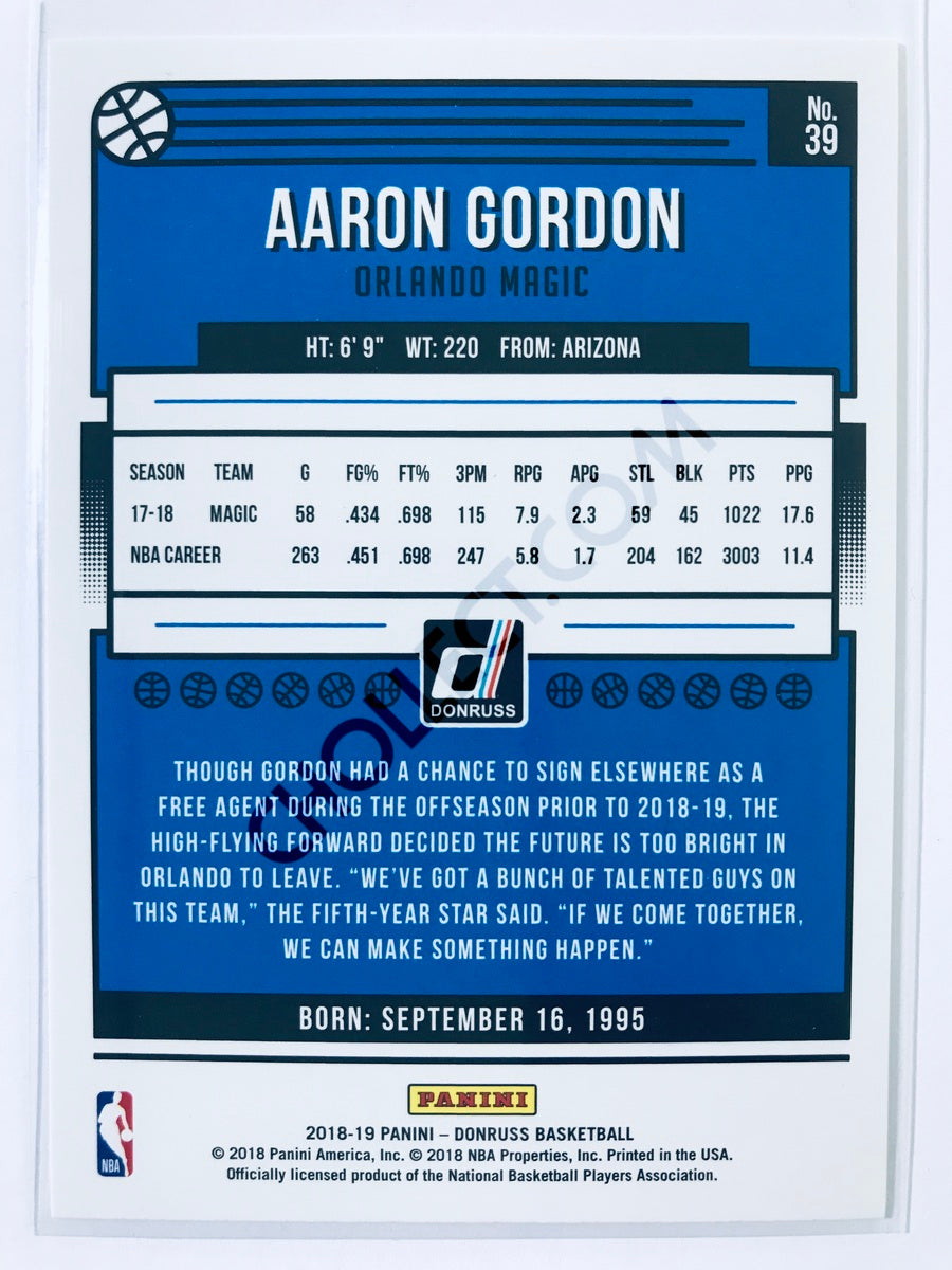 Aaron Gordon - Orlando Magic 2018-19 Panini Donruss #39