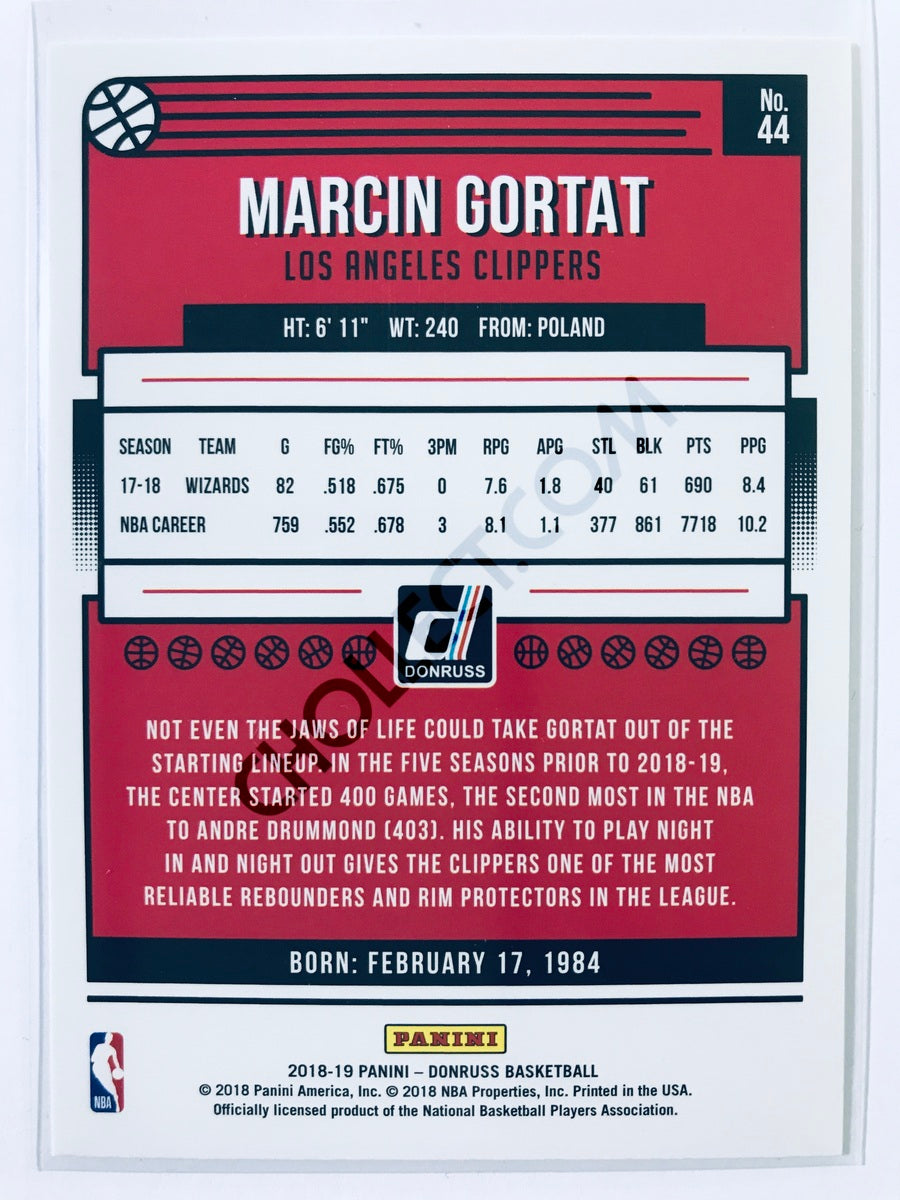 Marcin Gortat - Los Angeles Clippers 2018-19 Panini Donruss #44