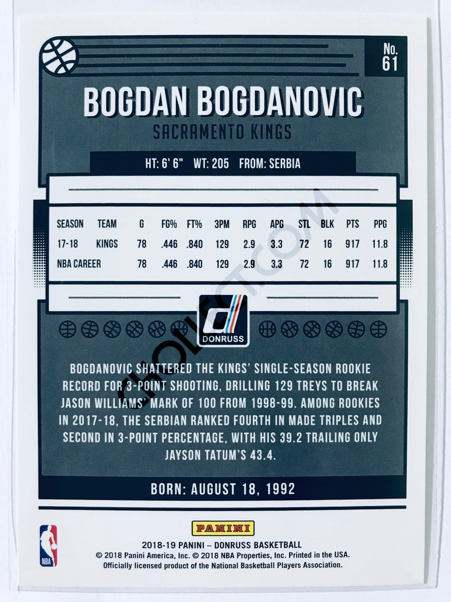 Bogdan Bogdanovic - Sacramento Kings 2018-19 Panini Donruss #61