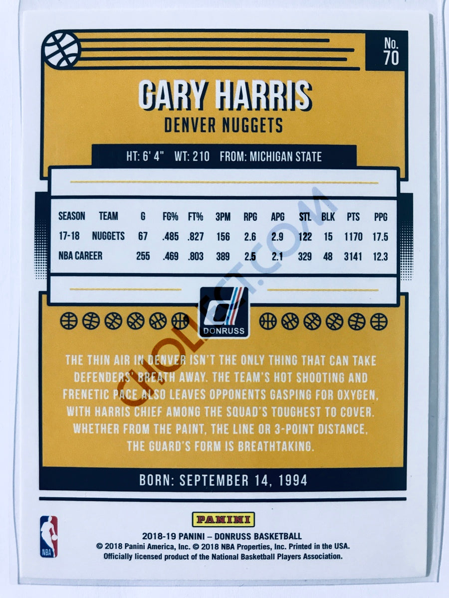 Gary Harris - Denver Nuggets 2018-19 Panini Donruss #70