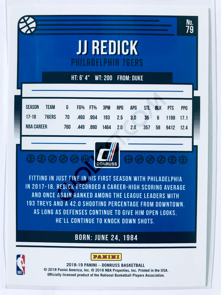 JJ Redick - Philadelphia 76ers 2018-19 Panini Donruss #79