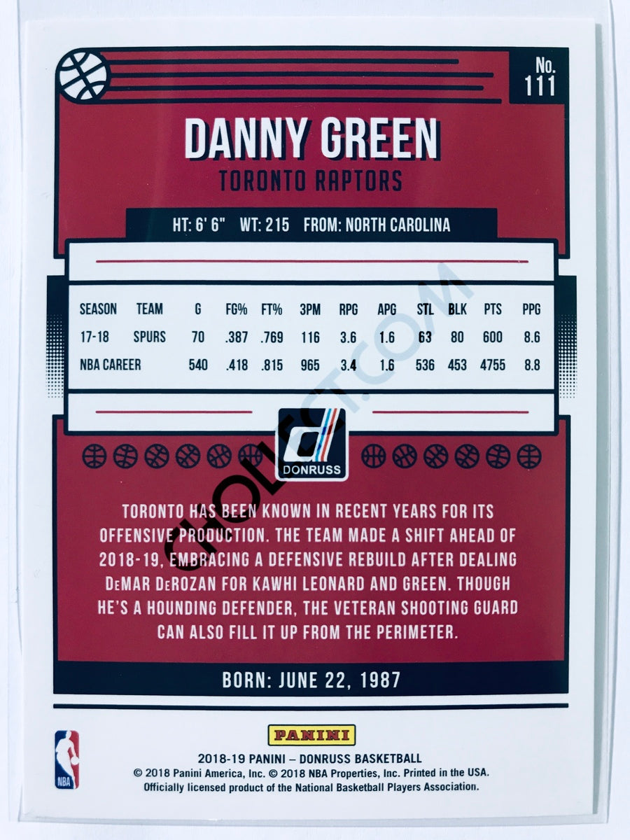Danny Green - Toronto Raptors 2018-19 Panini Donruss #111