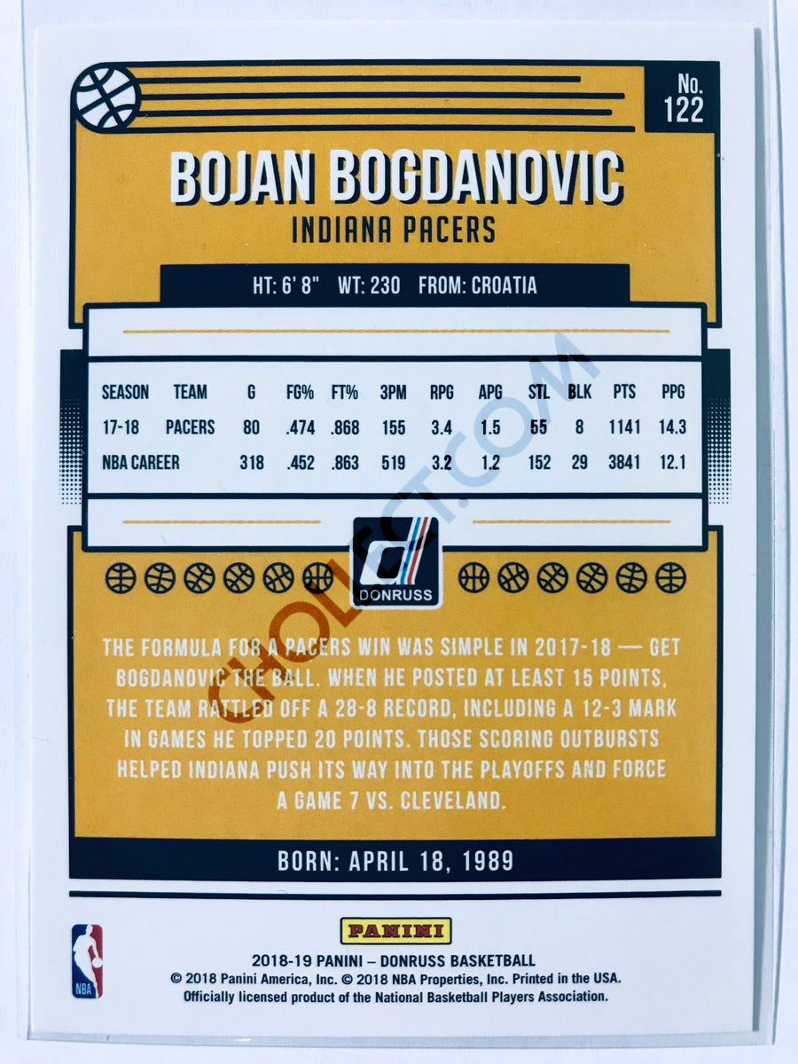 Bojan Bogdanovic - Indiana Pacers 2018-19 Panini Donruss #122