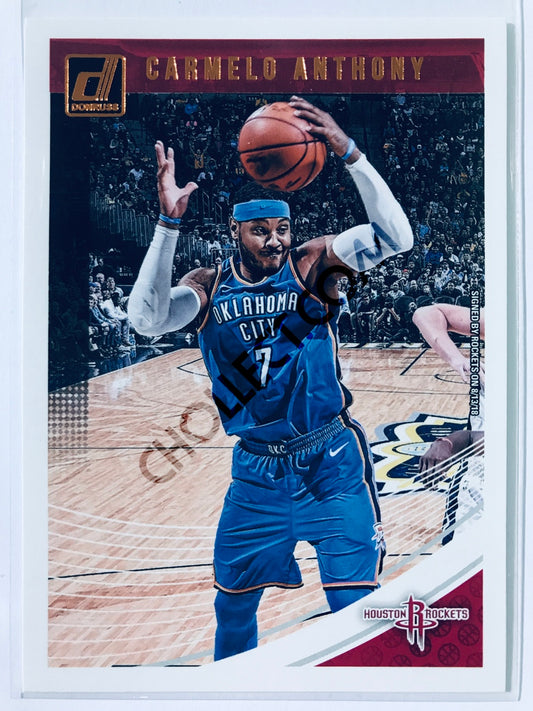 Carmelo Anthony - Houston Rockets 2018-19 Panini Donruss #127